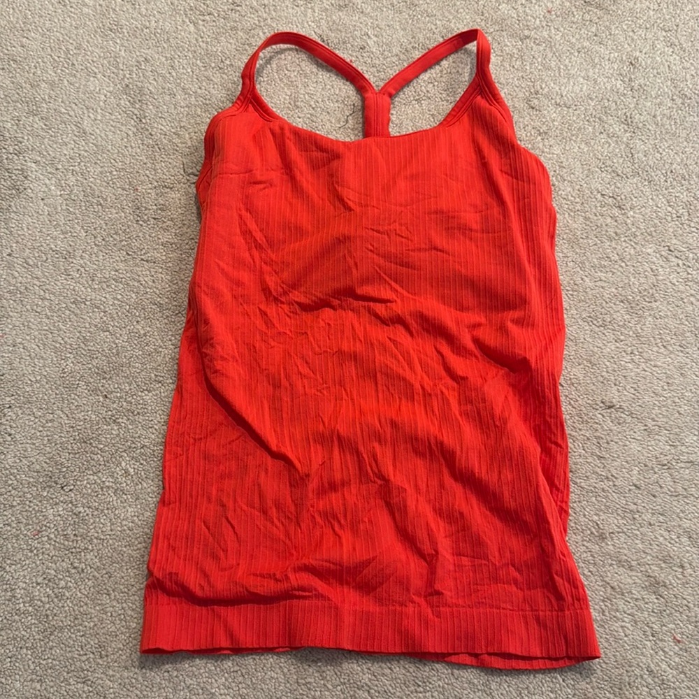 Red CRZ YOGA tank top